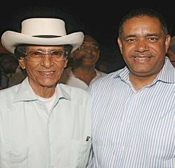 Former Gov. Luis (left) and Gov. John deJongh Jr. in 2009. Former Gov. Luis (left) and Gov. John deJongh Jr. in 2009.