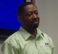 Byron Garrett, CEO of National PTA, at Saturday's forum. Byron Garrett, CEO of National PTA, at Saturday's forum.