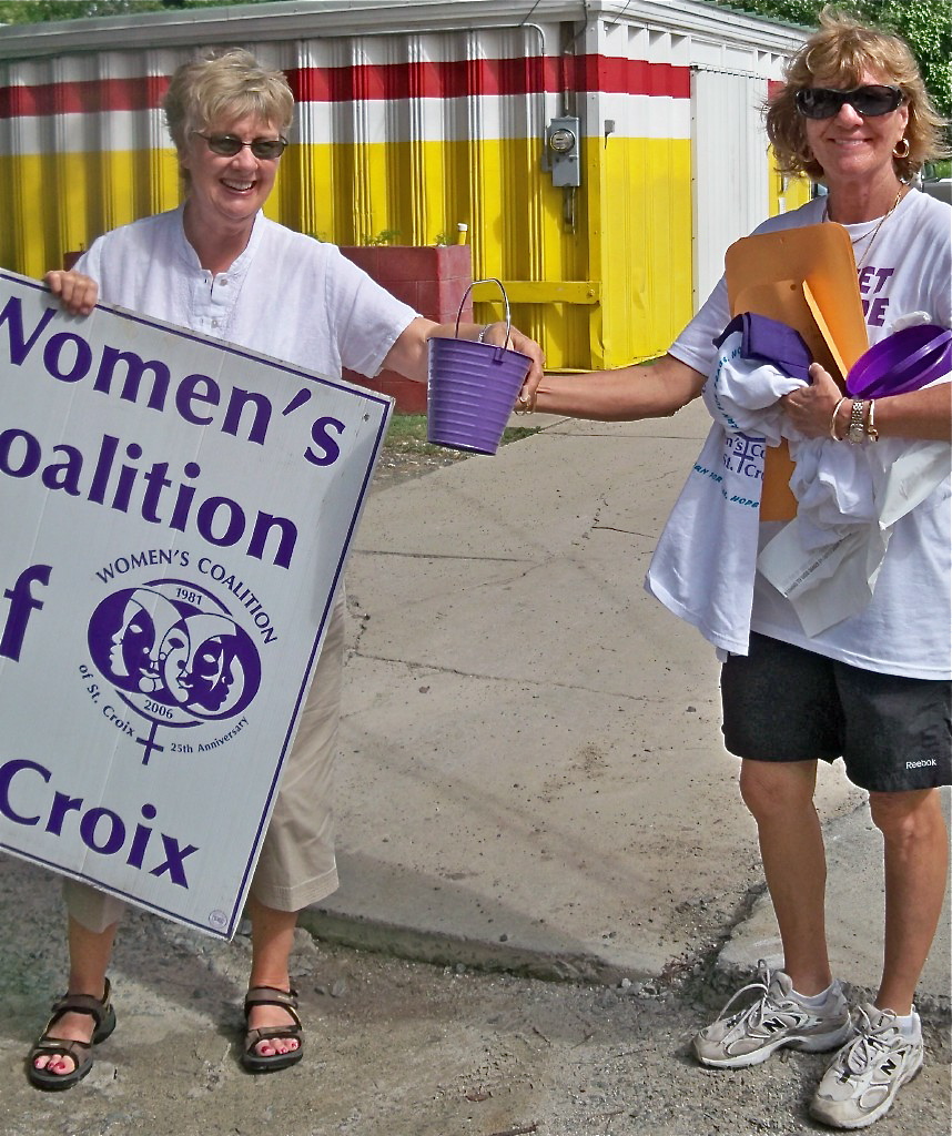 Mary Mingus, right, takes part in a 2011 fundraiser for the Woman's Coalition. (Source file photo)