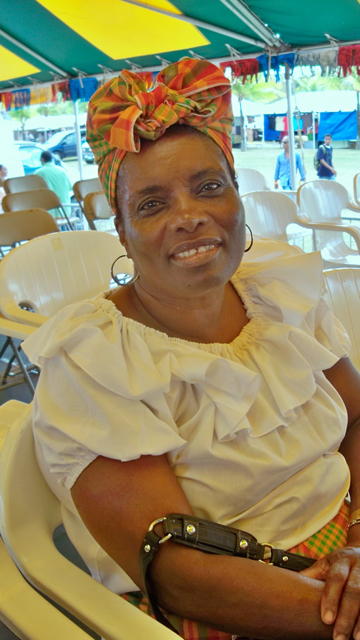 The fair's food pavillion was named this year in honor of Catherine Joseph-Cornelius.