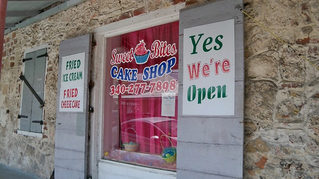 Smith's Sweet Bites Cake Shop is in an old Danish building on King Street in Frederiksted.