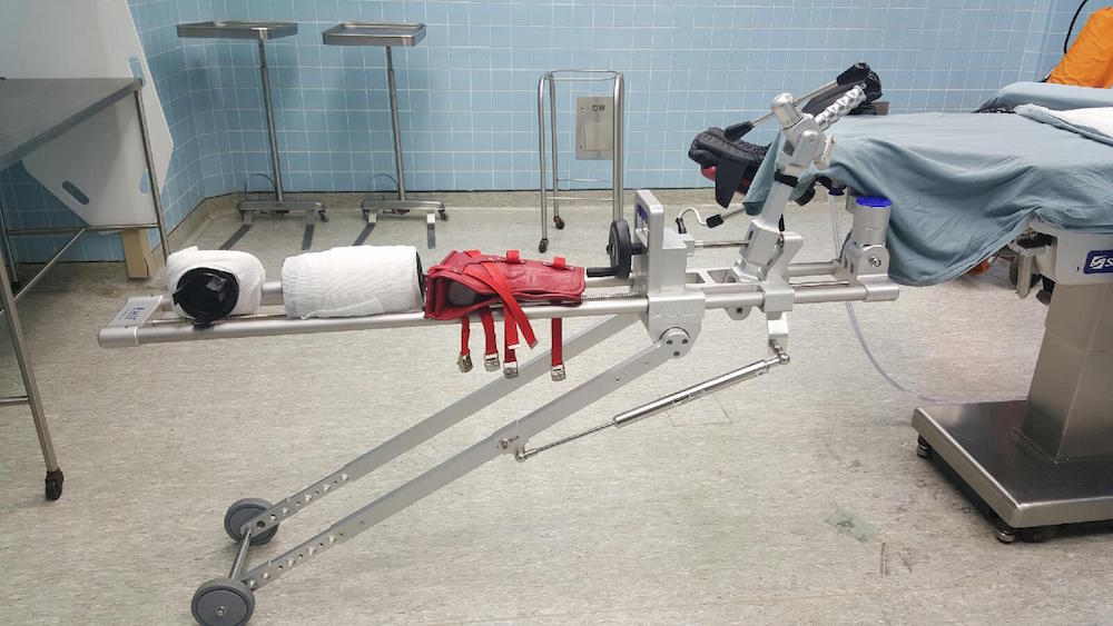 The MEDACTA table for anterior total hip replacement, at the Juan F. Luis Hospital. (Photo provided by JFL)