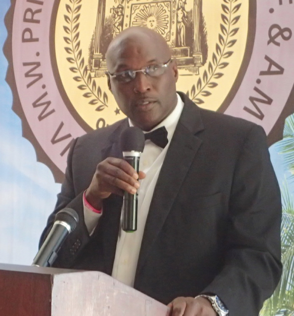 Sen. Novelle Francis, Jr. was guest speaker at the newly established Prince Hall Masonic lodge celebration Saturday on St. Croix.