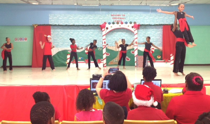 Alpha Soldiers perform at Christmaslandia event.