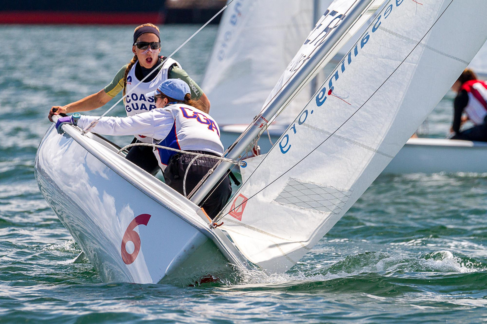 Nikki Barnes, Quantum Woman Sailor of the Year, with crew Anna Morin  (Photo Credit - Cynthia Sinclair Photography and Stacy Childers Photography and House of Style Studio)