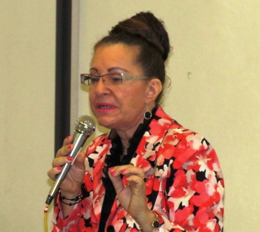 Evelyn Felix speaks at Heritage Forum