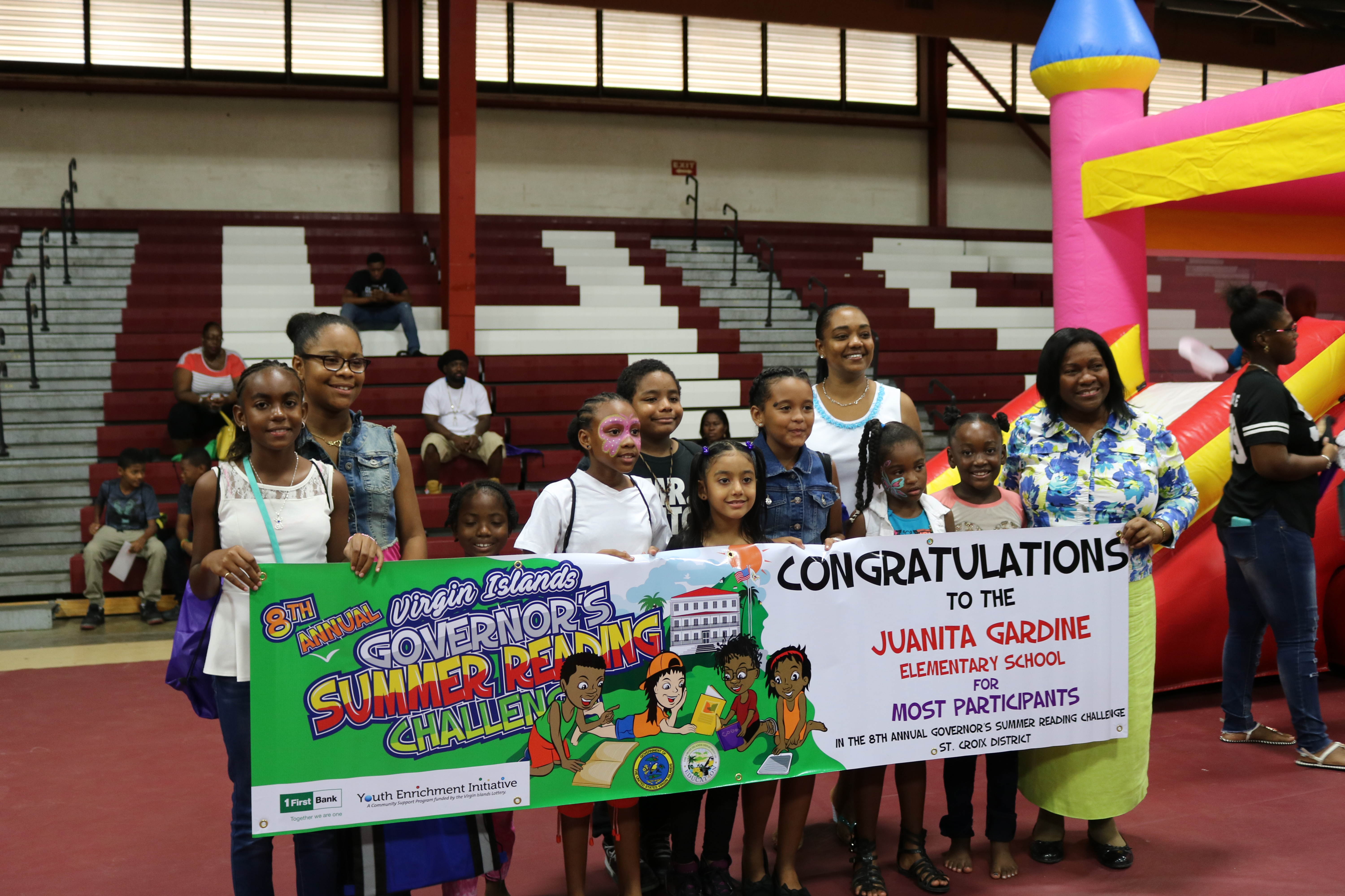 Juanita Guardina School had the most students enrolled in Governors Summer Reading Challenge.