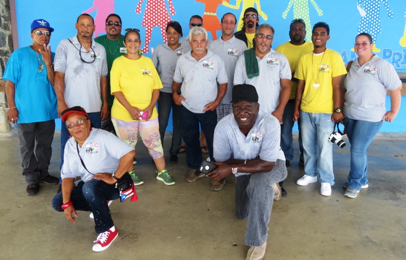 St. Croix Jeep Association members at Rivera School.