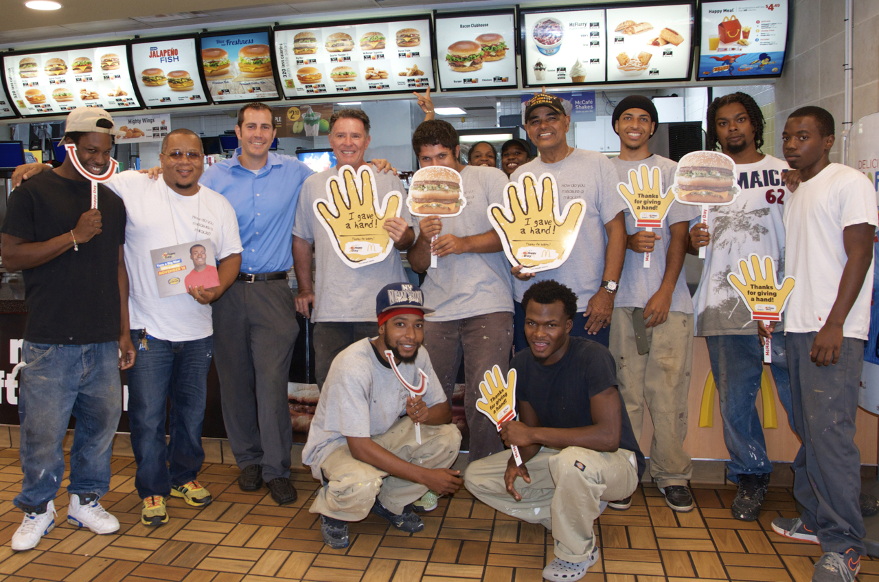 Members of My Brother's Workshop at McDonald's