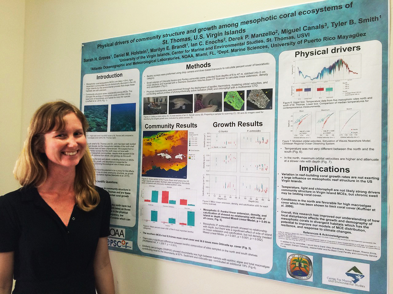 Sarah Groves -- Physical Drivers of Community Structure and Growth of Mesophotic Coral Ecosystems Surrounding St. Thomas, U.S. Virgin Islands