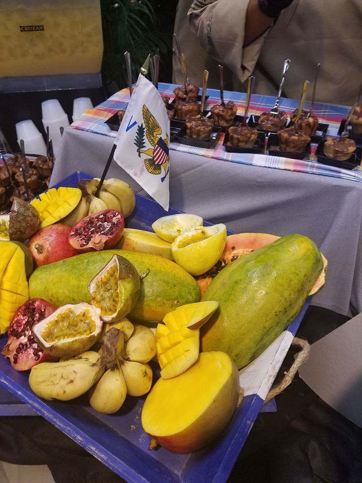 USVI Culinary Team table at Taste of the Caribbean Competition in Miami