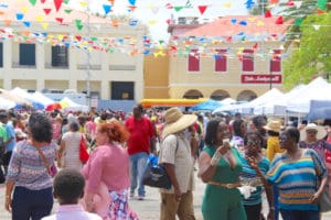 Emancipation Garden was packed Wednesday for the Cultural Fair. 