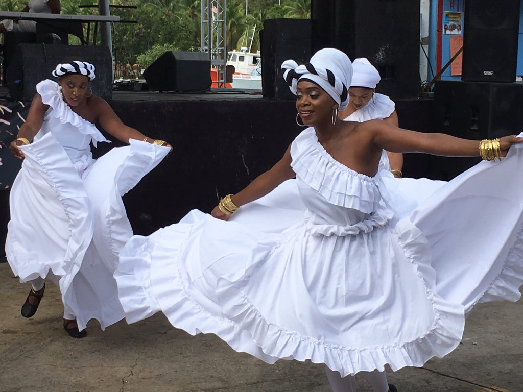 Dancers from the Diane Brown Ensemble swirl into action.