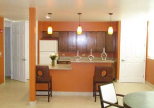 Interior of one of the Louis E. Brown Villas  the opening of the second group of apartments in 2013 (Bill Kossler photo)