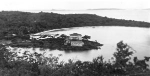 The Battery at Cruz Bay, in a photo taken in 1936 by Dr. George H.H. Knight.