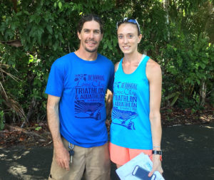 Love City Triathlon organizers Matt Crafts and Mary Vargo.