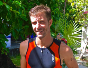 Love City Triathlon winner Stephen Swanson from St. Croix.