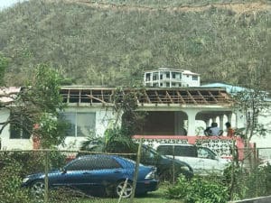 This home lost a big portion of its roof in the storm. (Love City Strong)