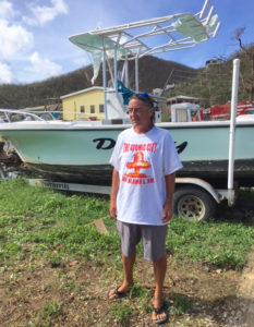 Douglas McLean lost his boat – which was his home – in Hurricane Irma.