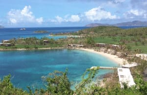 Caneel Bay. Note the missing beachfront units.