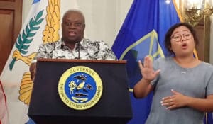 Gov. Kenneth Mapp updates the territory Monday after a week of meetings in Washington D.C.