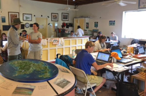 The park's Visitor Center has been converted into the Incident Command Center.