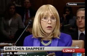 U.S. Attorney Gretchen Shappert testifies to Congress in January. (CSPAN image)