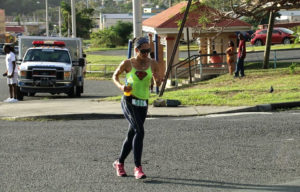 Ruth Ann David breaks away from the pack early in Saturday's Women’s Jogger Jam. (James Gardner photo)