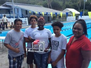 The Elena Christian Junior High team with their winning ROV.