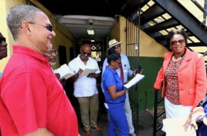Jane E. Tuitt Elementary principal Thelca Bedminster speaks about private investment from the community to adopt classrooms and purchase school supplies.