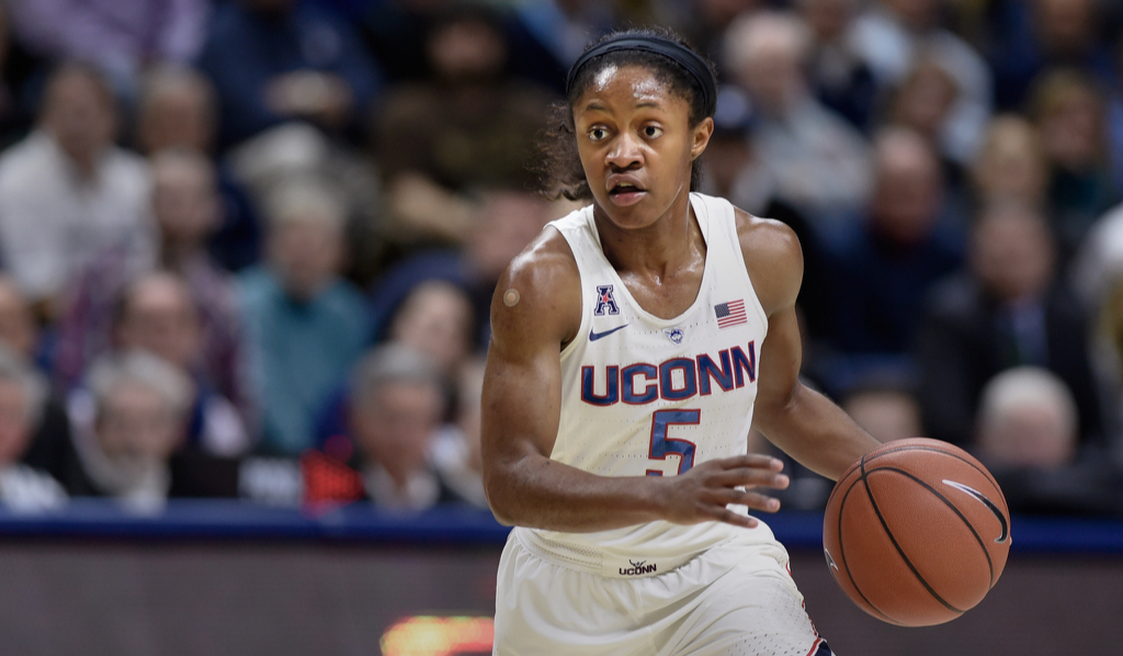 Crystal Dangerfield leads the No. 2 UConn Huskies into the Paradise Jam play for the Reef Division title.