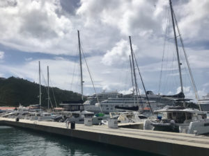 Luxury charter yachts line the pier at Yacht Haven Grande in preparation for the VIPCA Charter Yacht Show, Sunday through Tuesday. (Photo by Melisa Kirby)