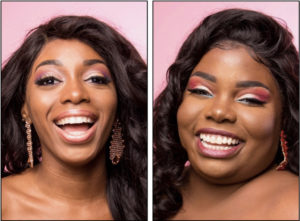 Patrice Shannon, left, and Rachelle JnBaptiste will compete for the title of Miss St. Croix Sunday at the Divi Casino Ballroom. (Submitted photos)