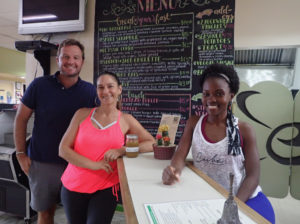 From left, Michael DelGiacco, owner of Beeston Hill Health and Wellness, Wendy Adams, co-manager and Dr. Micah McIntosh at A Better Day Café, part of the DelGiaccos investment in St. Croix.