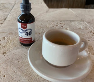 Customers at 840STX can buy a CBD infused drink, or purchase the oil and infuse the drink themselves. (Anne Salafia photo)