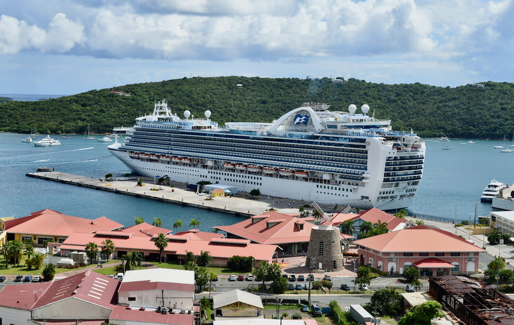 Princess Cruise ship in Crown Bay (Photo by Semele A.C. George)