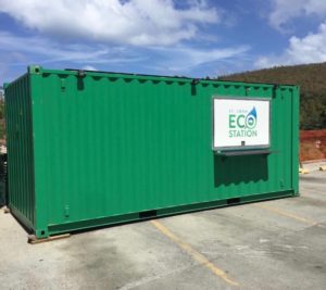 The St. John Eco Station is opening at the old Lumberyard Complex.