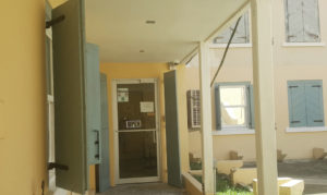 The entrance to the Frederiksted WIC office, hich has been plagued by a foul odor.