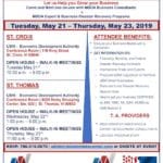 St. Croix St. Thomas Technical Assistance Event flyer (MBDA – May 21-23, 2019)