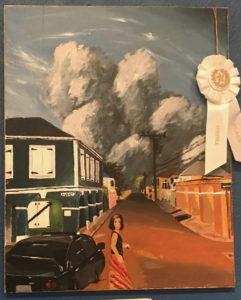 Wylie Crowther took third place with his painting, 'Dulcie at Dusk.' (Elisa McKay photo)