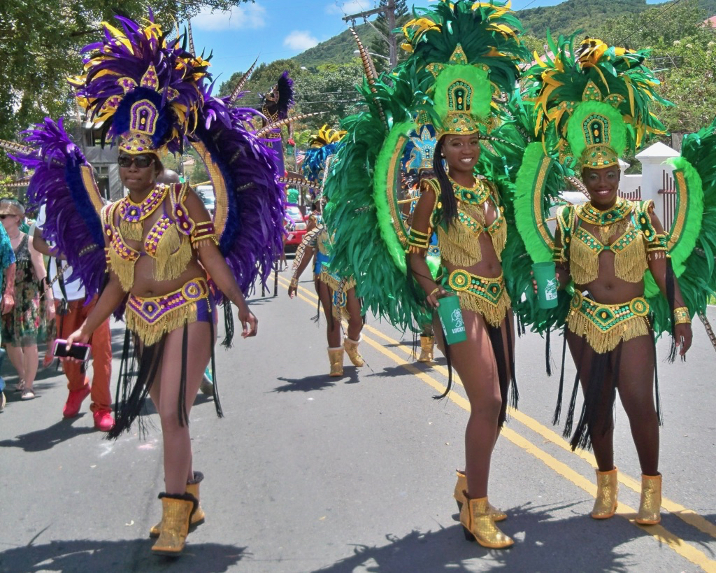 Crucian Carnival troupers. (Don Buchanan photo)