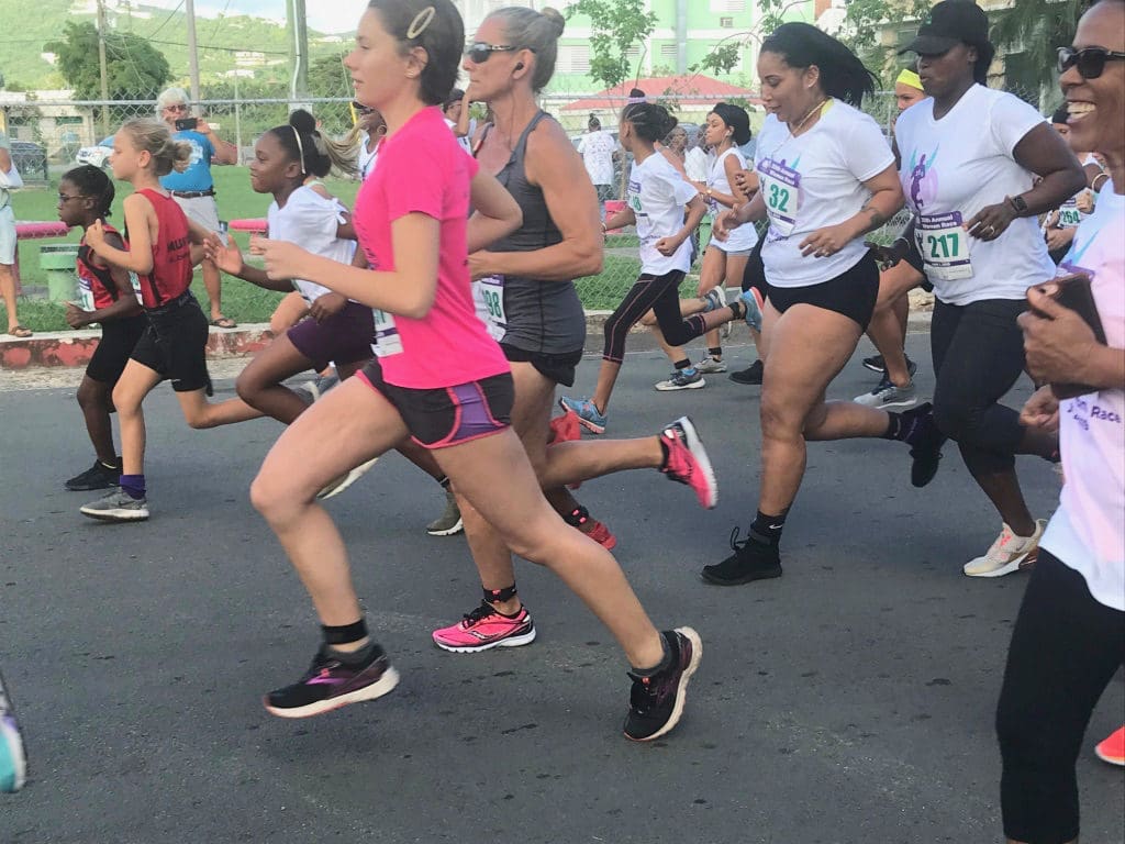 Women of all ages take off on the opening steps of the Women Race. (Elisa McKay photo)