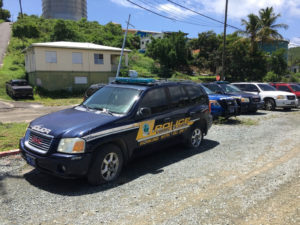 The V.I. Police Department also received notice that its broken vehicles must be removed, according to VIPA officials. (Source photo by Amy Roberts)