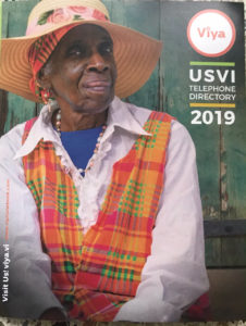 The Viya telephone directory featuring Asta Williams on the cover. (Photo by Chalana Brown)