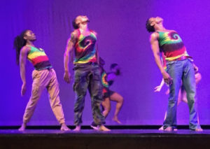 Amal Bryson, left, performs with the KasheDance company at Island Center in June. (Submitted photo)