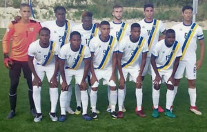 The starting side for the USVI in its match Sunday against Barbados. (Source photo by Kyle Murphy)