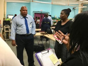 St. Croix insular superintendent Carlos McGregor takes a question from a participant. (Source photo by Susan Ellis)