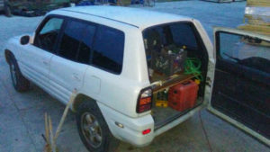 A RAV 4 containing the tools of its owner was stolen in September.