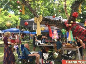 Vendors sold their wares to happy shoppers at Limpricht. (Source photo by Susan Ellis)