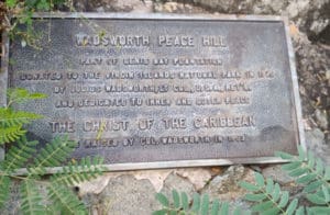 This plaque dedicates Peace Hill for the practice of peace. (Source photo by S. Pennington)